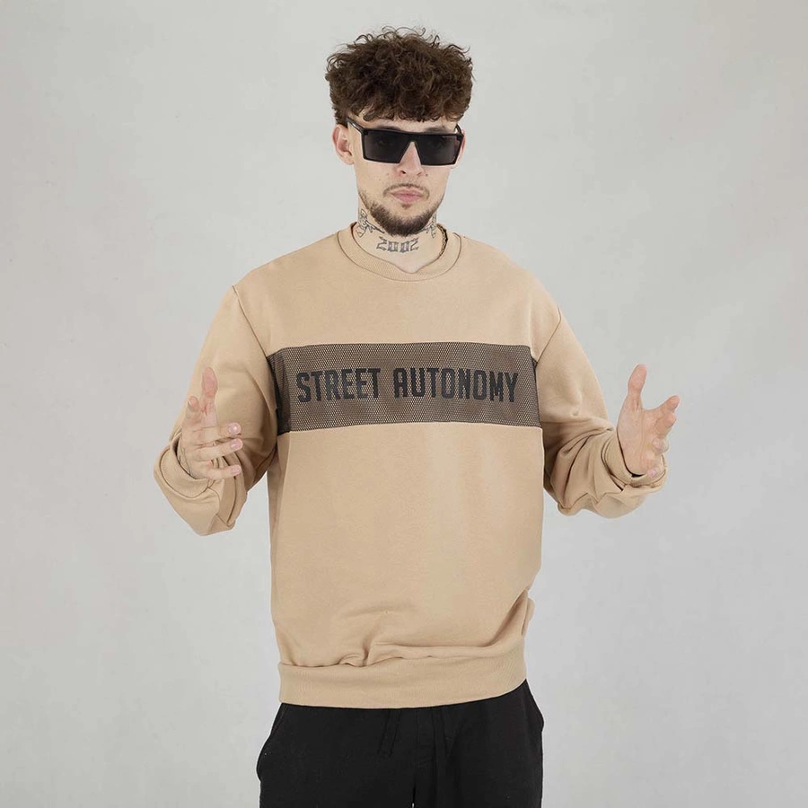 Bluza Street Autonomy Crewneck Com beżowa