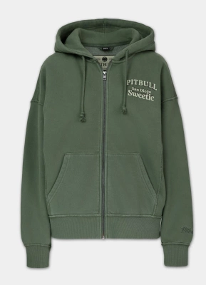Bluza Pit Bull Hoodie ZIP Skull Surf zielone