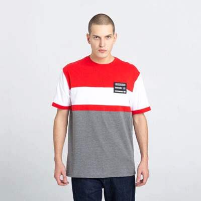 El Polako HORIZONTAL CUT T-Shirt Czerwony