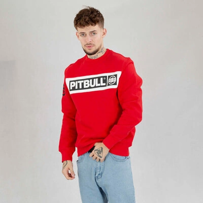 Bluza Pit Bull crewneck Sherwood czerwona