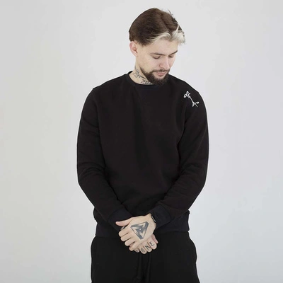 Bluza Stoprocent Crewneck Haftbark Guma czarna