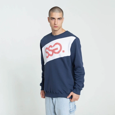 Bluza Klasyczna Smoke Story Striped Logo Granatowy