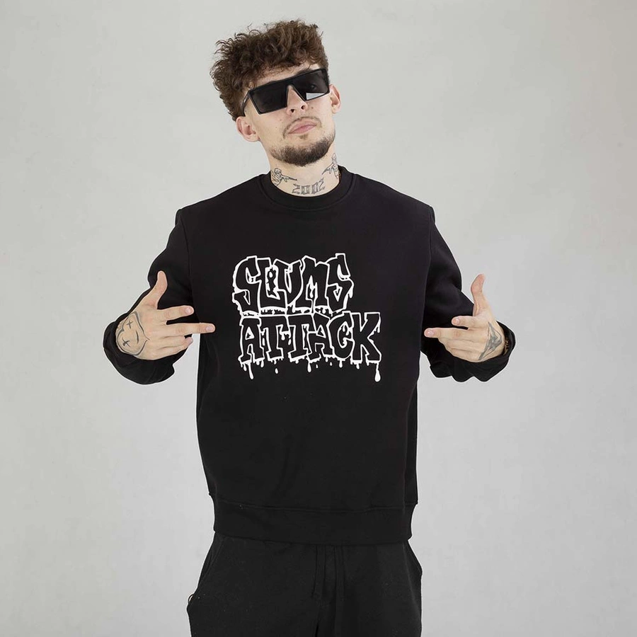 Bluza Crewneck RPS Rychu Peja Solufka Old Logo Mono czarna