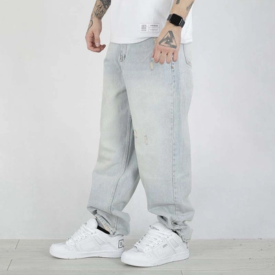 Spodnie Baggy I8 Denim BAG56 jasne niebieskie