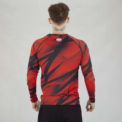 Long Pit Bull Rashguard Dot Camo II czerwony