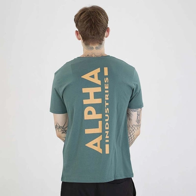 Koszulka Alpha Industries Back Paint 128507 zielony