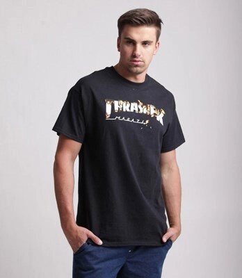 Thrasher Intro Burner T-Shirt Czarny