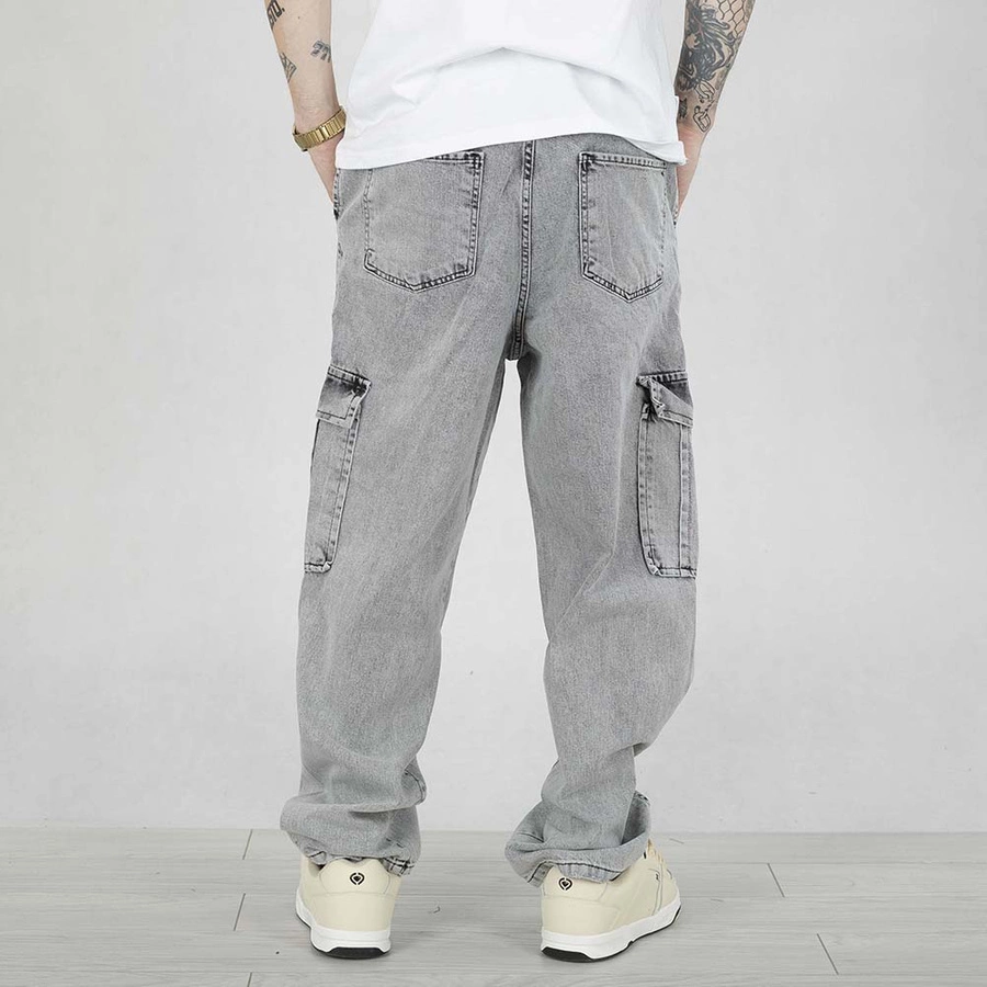 Spodnie Baggy Cargo I8 Denim BAG30 light grey