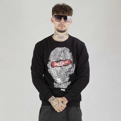 Bluza Dudek P56 Crewneck Imprinnt Progres czarna