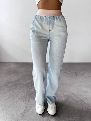 Spodnie Damskie Olavoga Bored jasne niebieskie