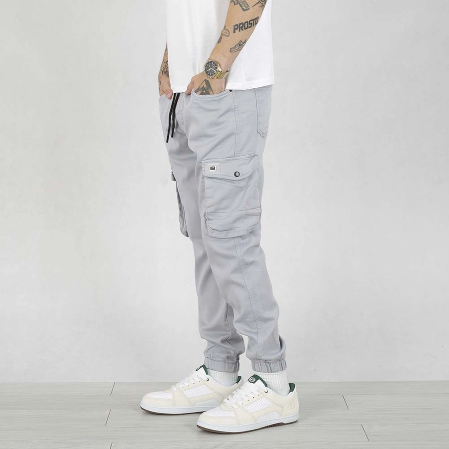 Spodnie Jogger Cargo I8 Denim BOY17 grey