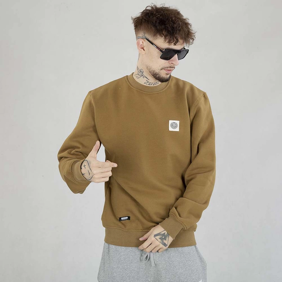 Bluza Mass Crewneck Patch brązowa