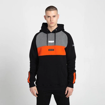 Biuro Ochrony Rapu BORCREW LINES Bluza z kapturem Czarny