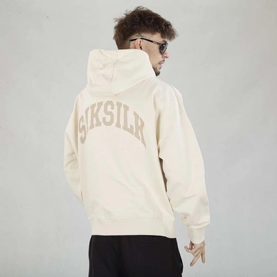 Bluza Hoodie SikSilk Graphic SS-26802 beżowa