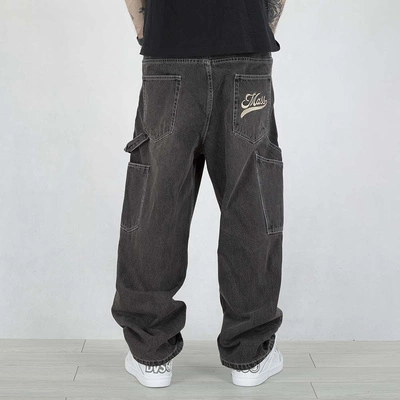 Spodnie Mass Jeans Extra Baggy Fit Initials niebieskie