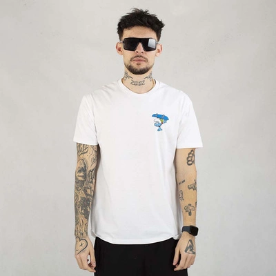 Koszulka Smerfy Skateboard biała