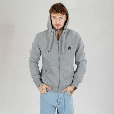 Bluza Pit Bull Hoodie Zip Small Logo ciemno szara