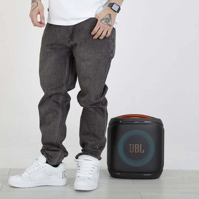 Spodnie Mass Regular Fit Box czarne sprane