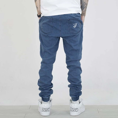 Spodnie Grube Lolo Dymek Back Haft light jeans