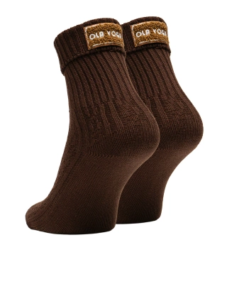Skarpety Olavoga Ferro brązowe