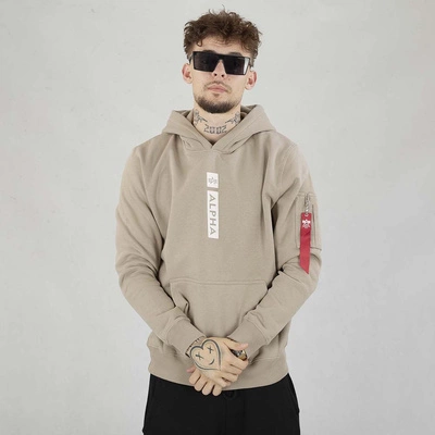 Bluza Alpha Industries Hoodie Alpha PP 146338 beżowa