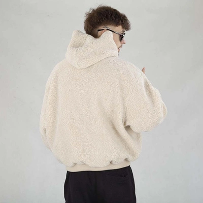 Bluza Karl Kani Hoodie Serif Teddy 60210117 beżowa