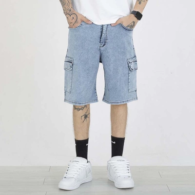 Krótkie Spodenki Lucky Dice LD Haft Name jasne niebieskie