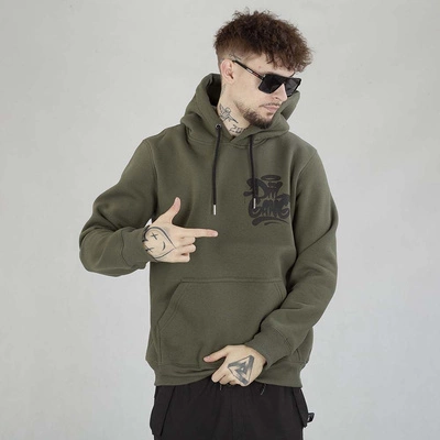 Bluza Hoodie Diil Tag Spray zielono czarna