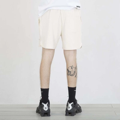 Krótkie spodenki dresowe Prosto Waffle kremowe