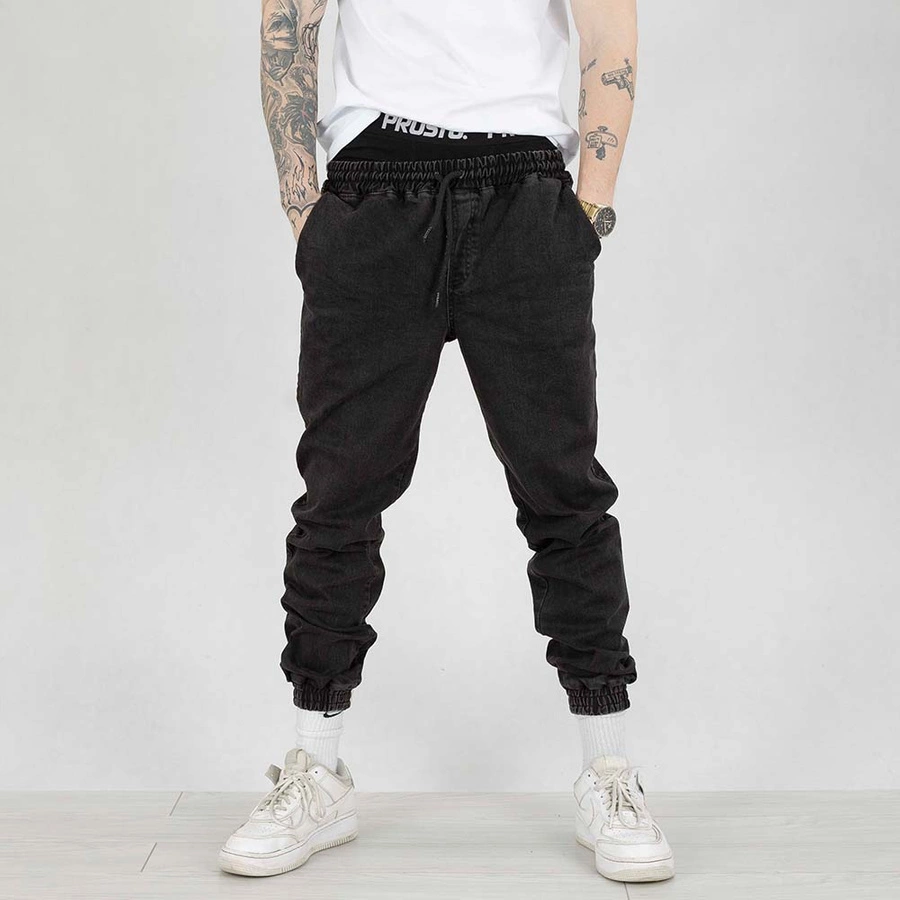 Spodnie Grube Lolo Dymek Back Haft grey