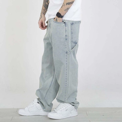 Spodnie Mass Jeans Extra Baggy Fit Wall jasne niebieskie
