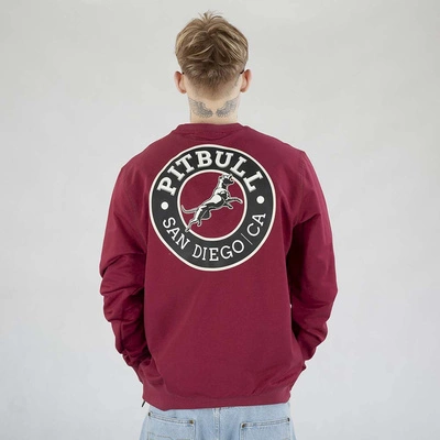 Bluza Pit Bull Crewneck San Diego CA bordowy