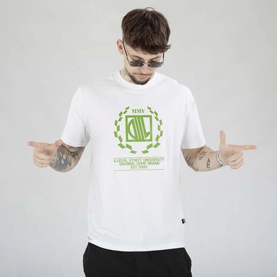 Koszulka Diil Laur biała zielona