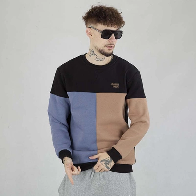 Bluza Patriotic Crewneck Cls Cut czarna fioletowa brązowa