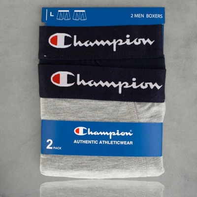 Bokserki Champion 2Pack U20002 granatowo szare