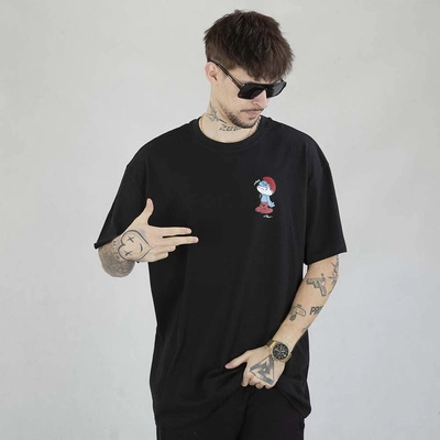 Koszulka Smerfy Baggy Pickaback czarna