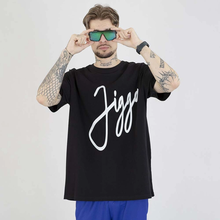 Koszulka Jigga Wear Baggy Big Tag czarna