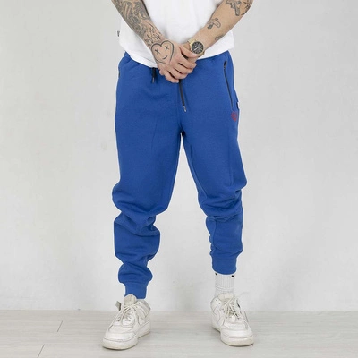 Spodnie dresowe Moro Sport Paris Laur niebieskie