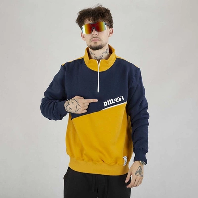 Bluza Crewneck Diil Stójka Skos granatowa
