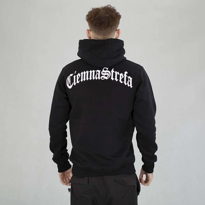 Bluza Hoodie Ciemna Strefa CS Gotyk czarno biała
