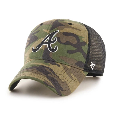 Czapka 47 Brand MLB Atlanta Braves Camo Branson '47 MVP B-CBRAN01GWP-CMB