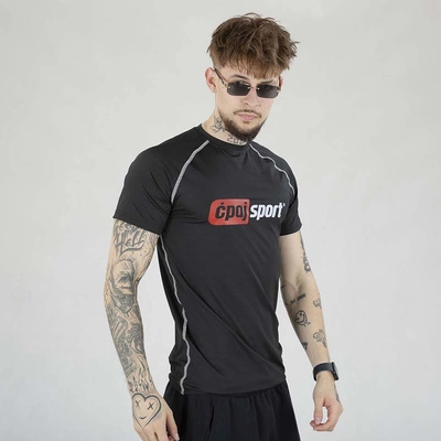 Koszulka Stoprocent Rashguard Ćpaj Sport Logo czarna