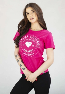 Koszulka Pit Bull Slim Fit Pitbull Heartie różowy