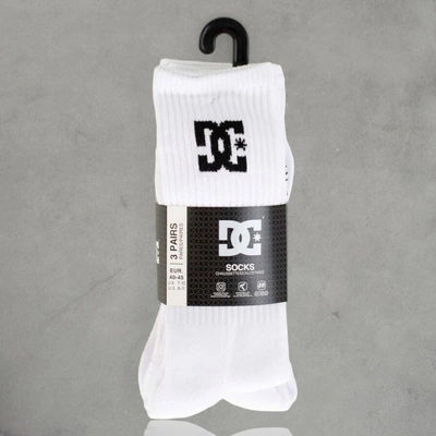 Skarpety DC Shoes DC Crew 3Pak ADYAA03189-WBB0 białe