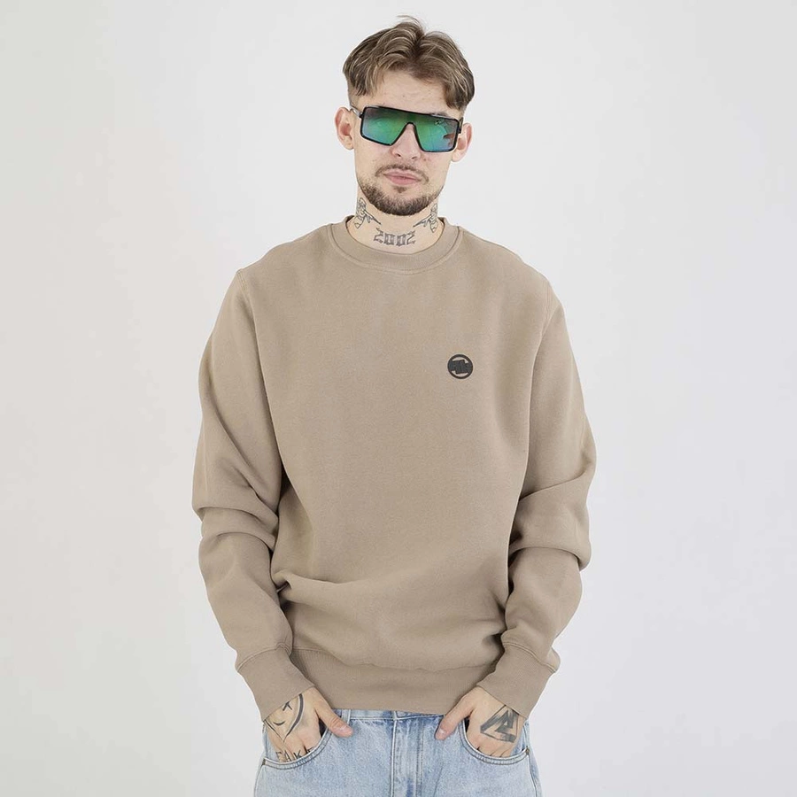 Bluza Pit Bull crewneck Small Logo beżowa