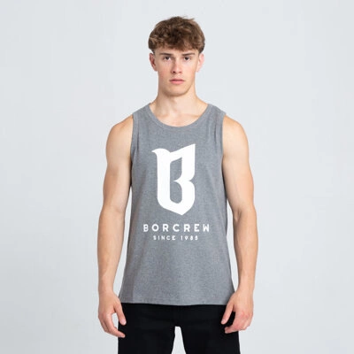 Biuro Ochrony Rapu BORCREW CLASSIC Tank Top Szary