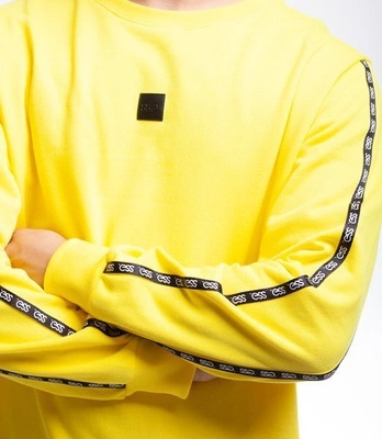 Smoke Story LOGO TAPE Bluza bez kaptura Żółty