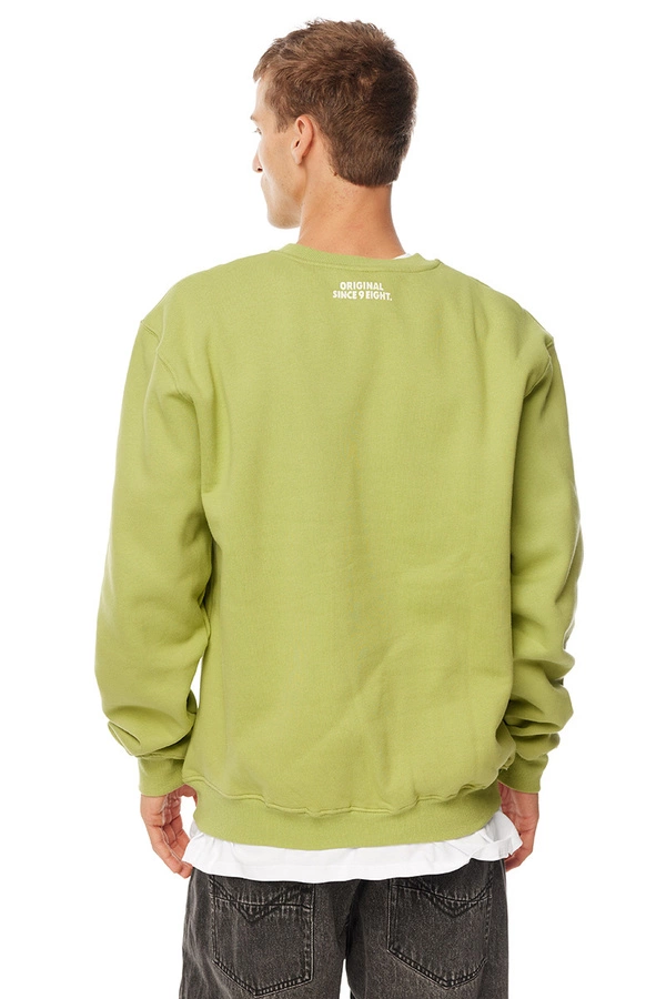 Bluza Mass Crewneck Patch oliwkowa