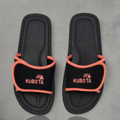  Kubota Klapki Rzep black pink