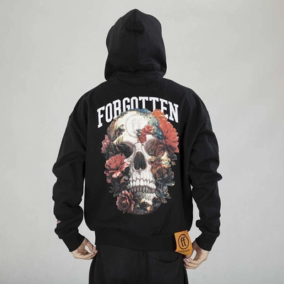 Bluza Hoodie ZIP Forgotten Faces Baggy Skull czarna